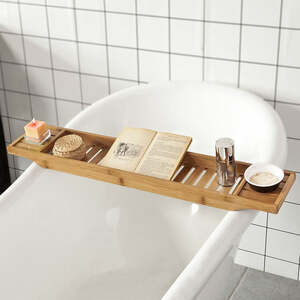 Bamboo Bathtub Rack
