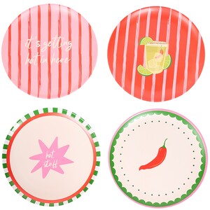 Pack of 4 Zest and Zing Dinner Plates