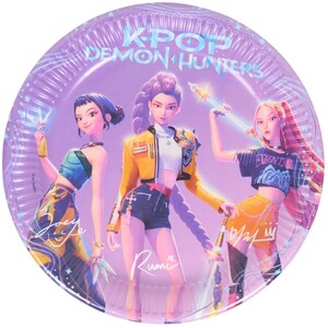 Pack of 8 K-pop Demon Hunters Paper Plates