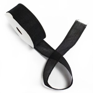 Black Natural Texture Ribbon for Gift Wrapping Decor