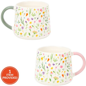 Wildflower Large Ribbed Mug