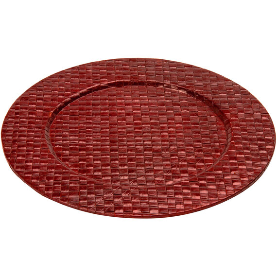 Pandanus Red Charger Plate