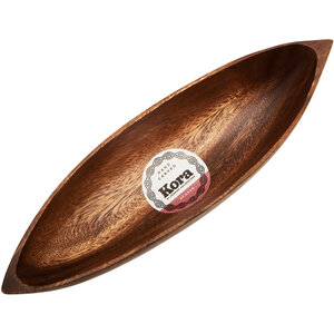 Kora Acacia Boat Shaped Serving Dish