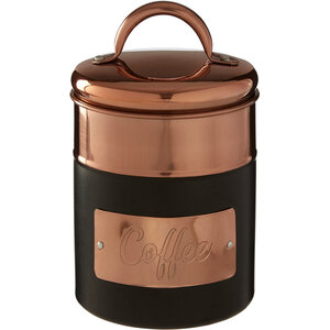 Prescott Charcoal And Copper Coffee Canister