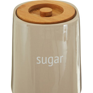 Fletcher Beige Ceramic Sugar Canister
