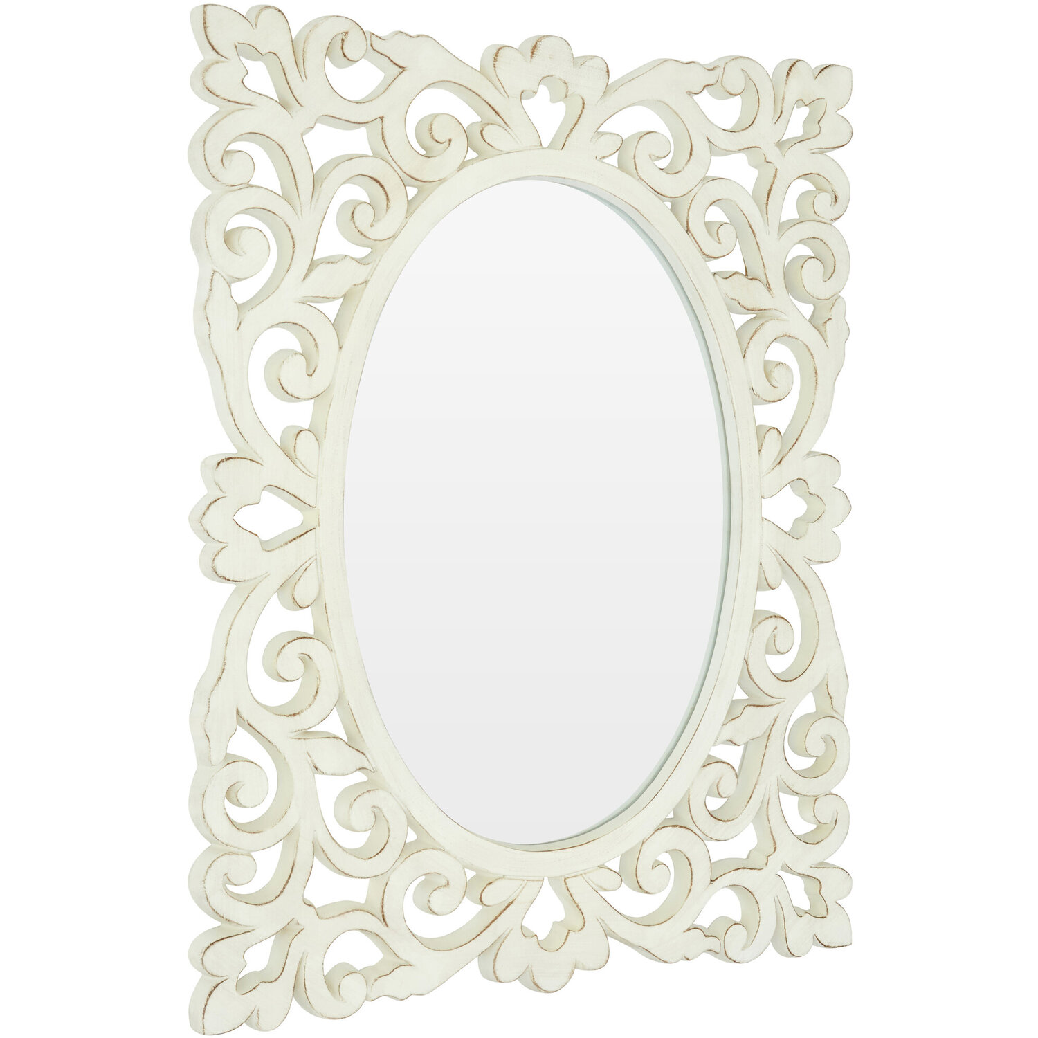 Trento Concentric Wall Mirror - White