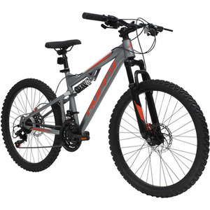 HUFFY Marker 24-Inch Grey Boys Children's Mountain Bike - 24940W