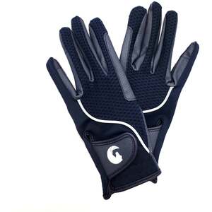 Coco Equestrian Ladies Breathable 3D Mesh Horse Riding Gloves - Blue / S