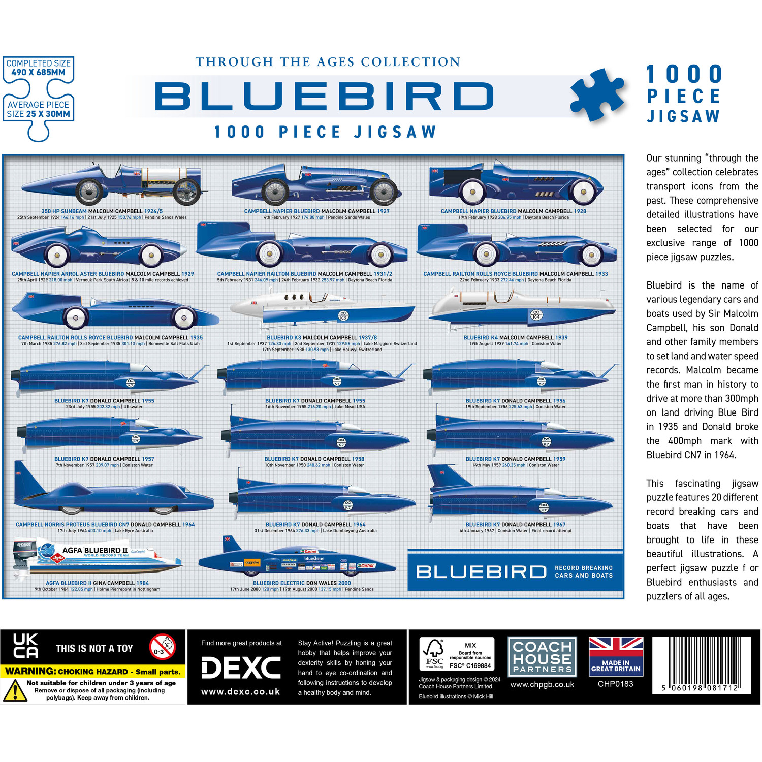 Dexc Bluebird 1000 Piece Jigsaw Puzzle