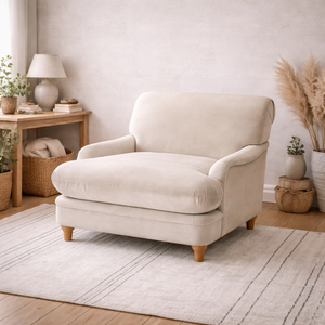 Plumpton Velvet Dining Chair Scandinavian Wide Seat