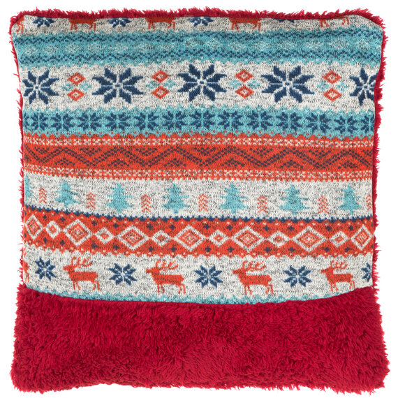 Heritage Fairisle Red Cushion
