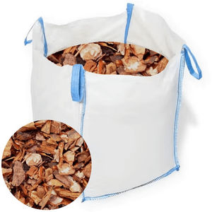 Garden Bark Chippings 800kg  Bulk Bag (x3 Bags)