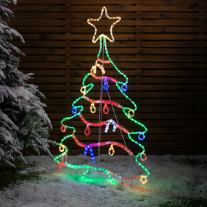 Festive Christmas Tree Rope Light