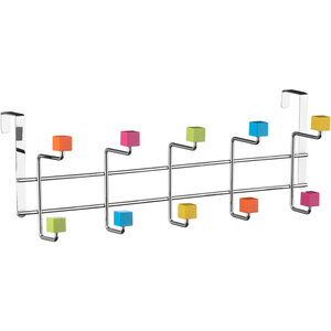 Jaxen Multicoloured Cubes 10 Hook Over Door Hanger