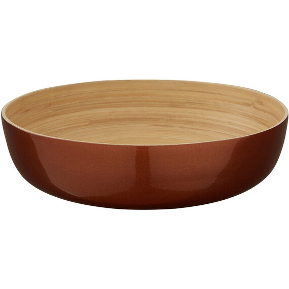 Kyoto Rose Gold Salad Bowl With Raised Edges