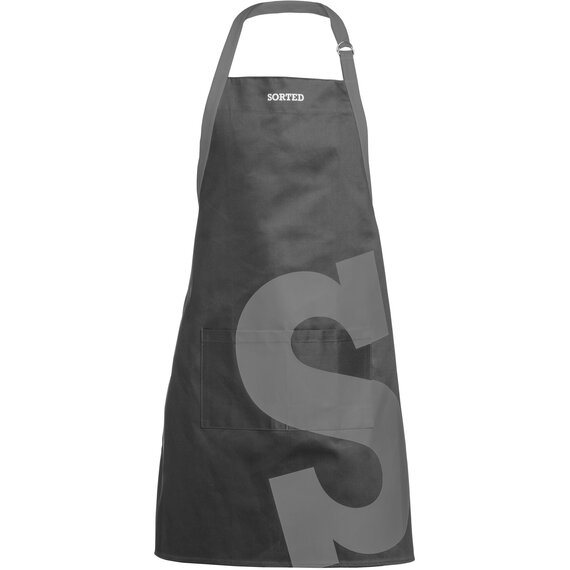 Black And Grey Logo Sorted Apron