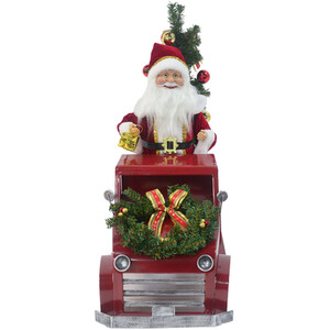 Animated Santa in Truck Decoration