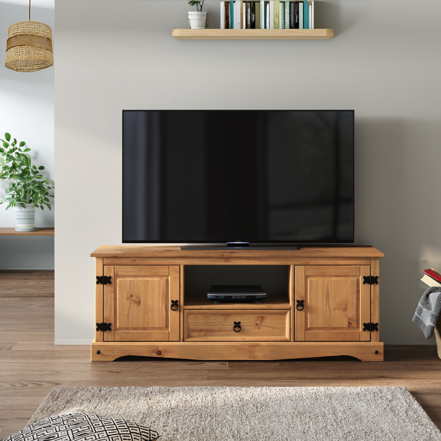 Corona Widescreen TV Unit - Brown