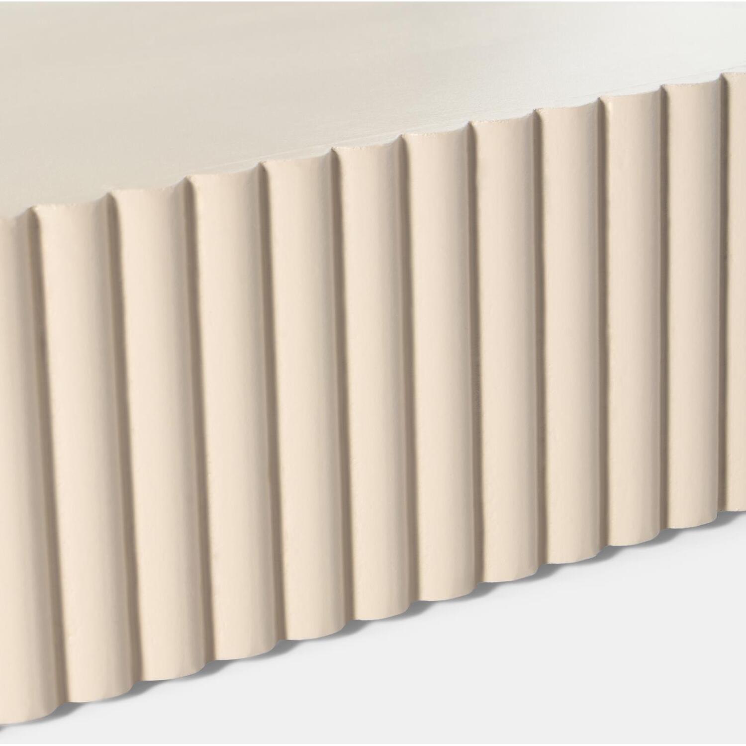 OHS Ribbed Rectangle Shelf Wall Mounted Storage Space Saving Modern in Natural