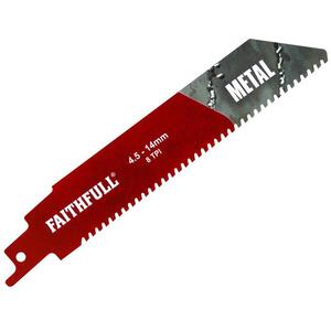 Faithfull S930hm Metal Carbide Sabre Saw Blade 152Mm X 8 Tpi