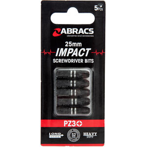 Abracs Pozi Impact Screwdriver Bit  (Pack of 5)
