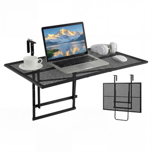 Height Adjustable Balcony Railing Folding Table