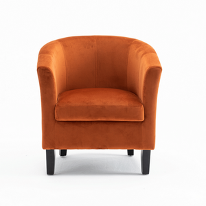 Rusty Orange Bedford Small Padded Curved Back Tub Chair shot 16028189