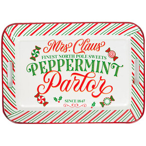 Mrs Claus Peppermint Tray