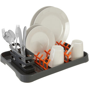 Laurie Grey and Orange Dish Drainer