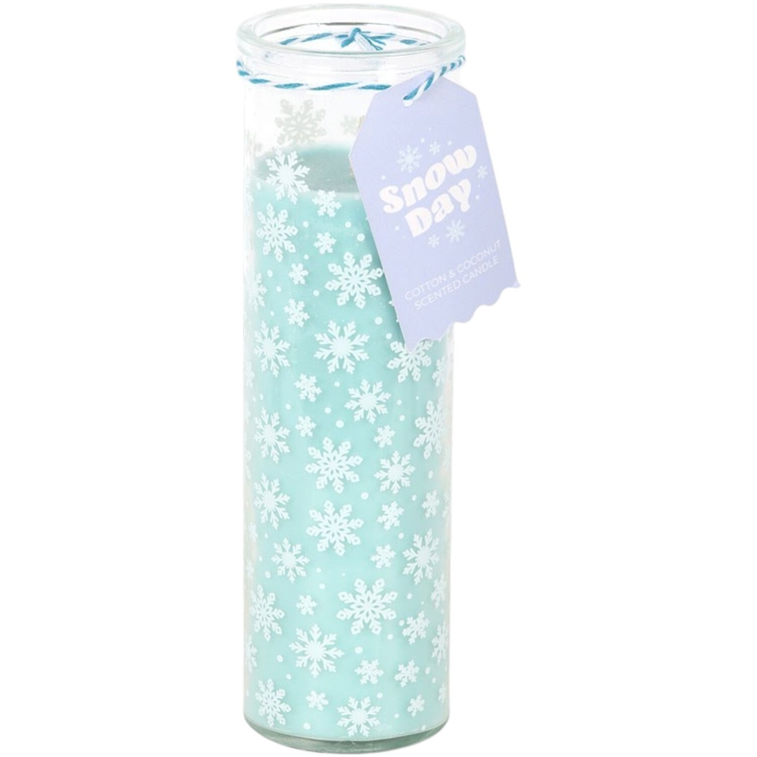 Something Different Snow Day Cotton and Coconut Snowflake Tube Candle