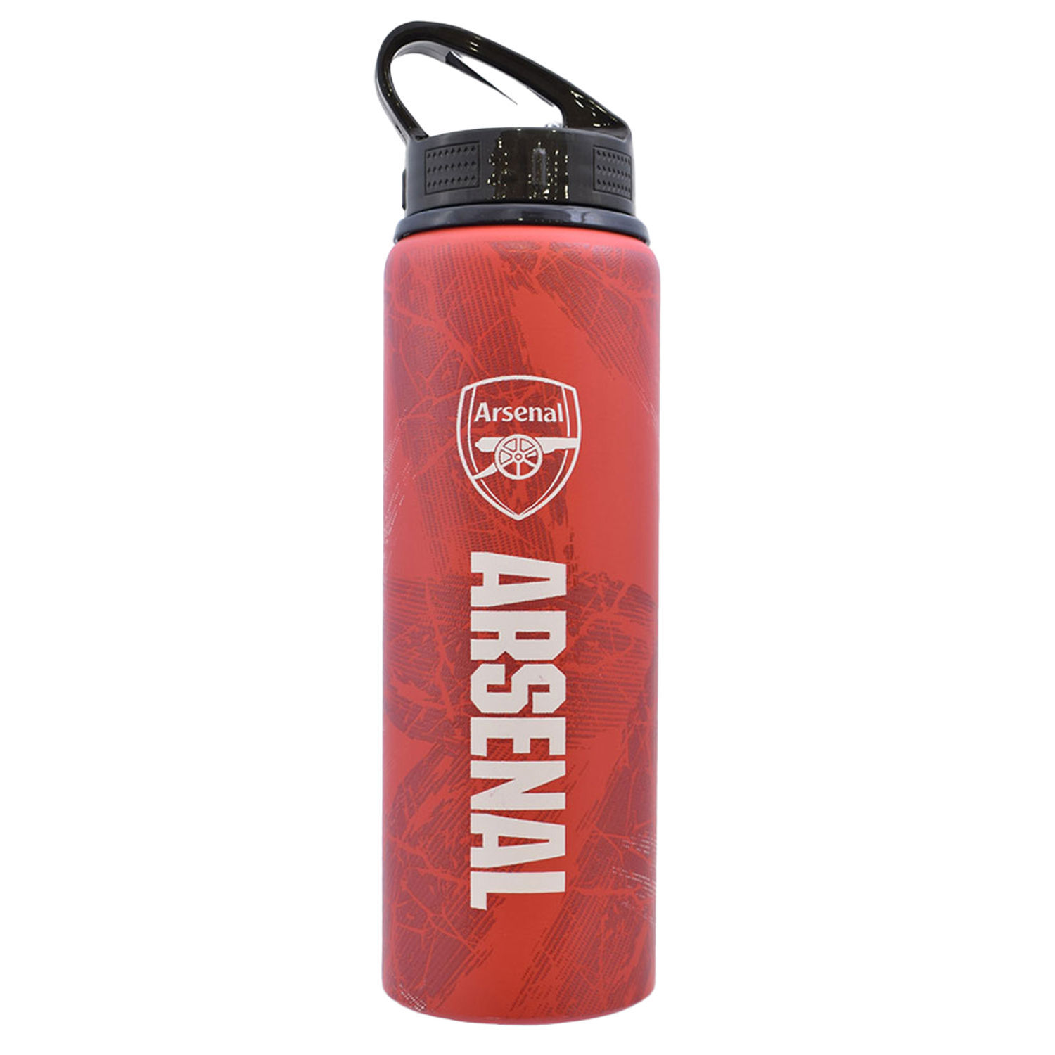 Arsenal Fc High Definition Aluminium Water Bottle - Red/White