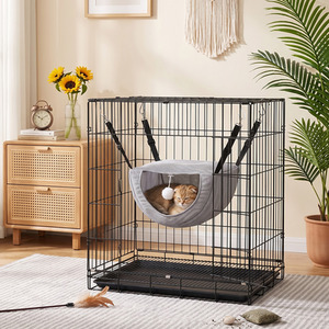 Breathable Cat Cage Hammock with Adjustable Straps