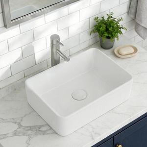 Darphe Ceramic Countertop Basin with Waste Set