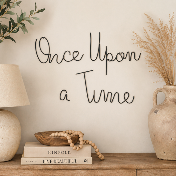 Baby Once Upon A Time Wire Sign