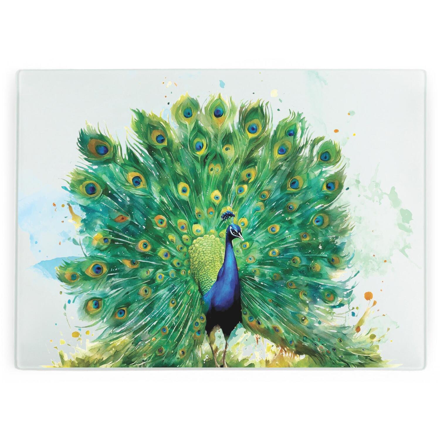 Image of Majestic Peacock Large Smooth Glass Worktop&hellip;