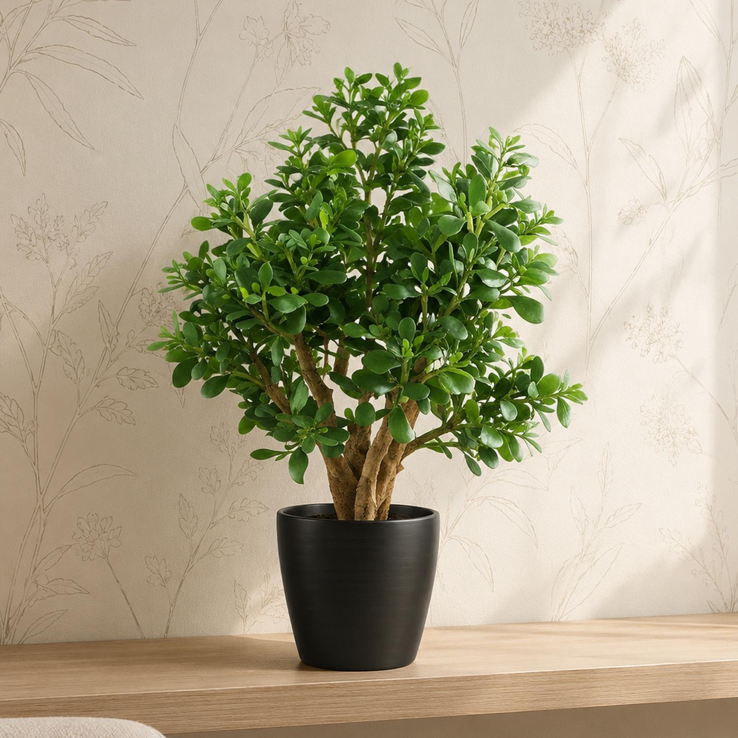 Leaf Unisex Green Artificial Deluxe Jade Plant Premium In 70Cm - Image 2