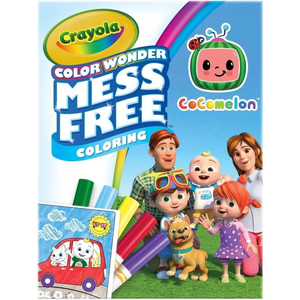 Crayola Colour Wonder Mess Free Blippi Cocomelon Colouring Pages and Markers