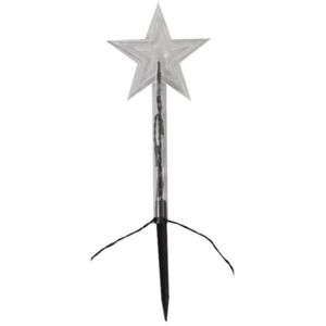 Set of 8 Battery Operated LED Multi Coloured Star Path Lights Christmas Decoration with Timer