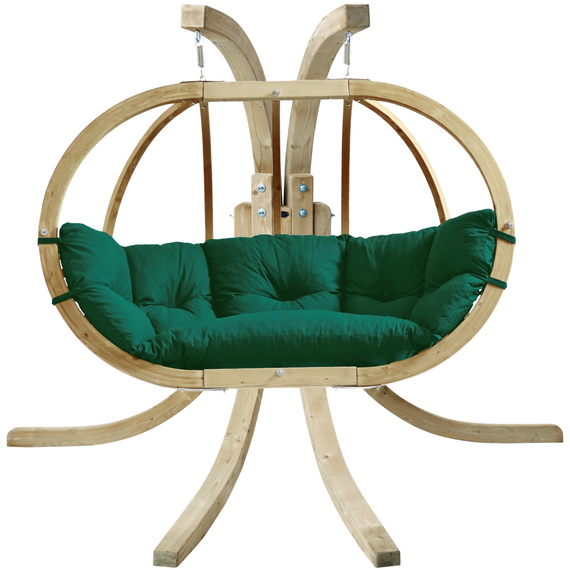 Globo Royal Verde Double Seater Hanging  Egg Chair Set
