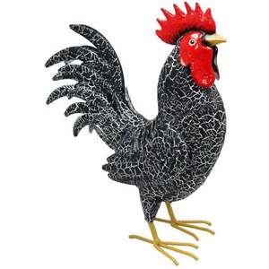 Betley Butterfly Farmyard Cockerel and Hen Garden Sculpture