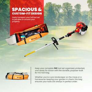 52cc Petrol Garden Multi Tool 1 Ext. Pole, Toolbag, Strimmer, Hedge Trimmer, Pruner, Brush Cutter