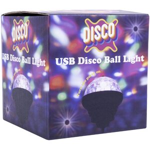 USB Disco Ball Light. Portable USB Disco Light with Flexible Metal Cable. Ideal for Parties...