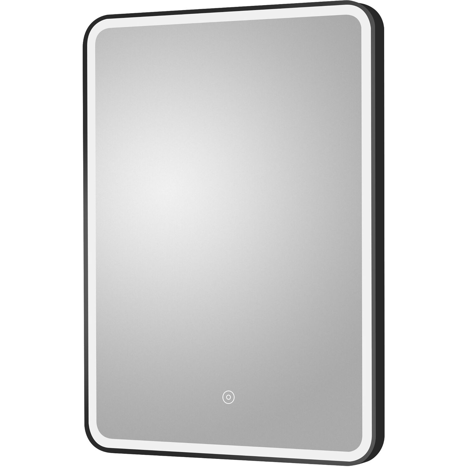 LED Touch Sensor Mirror Demister Black 700x500mm