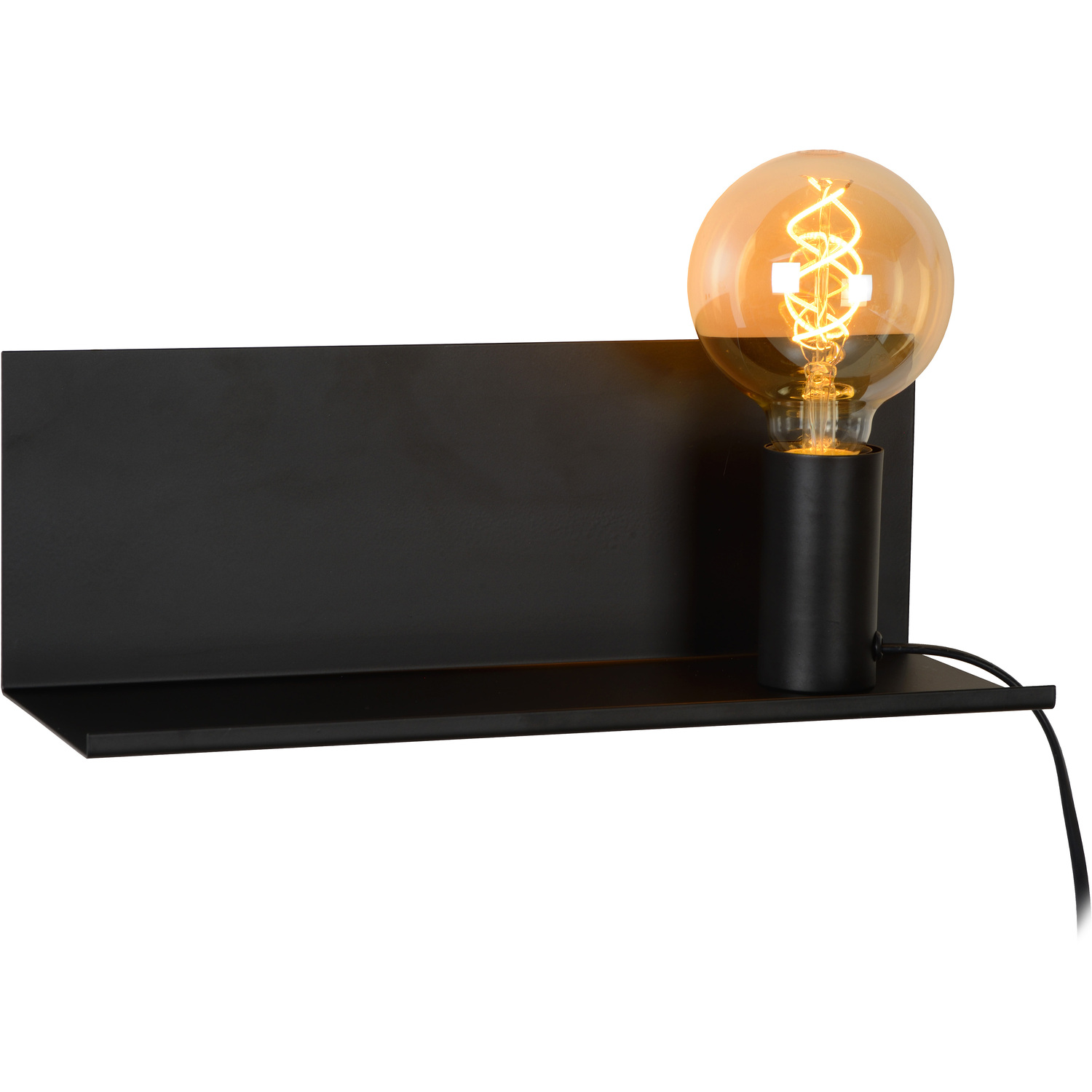 Lucide Unisex Black 'Sebo' Modern Non Dimmable Wall Mountable Bedside Led Lamp 1Xe27 In Size 35 - Image 2