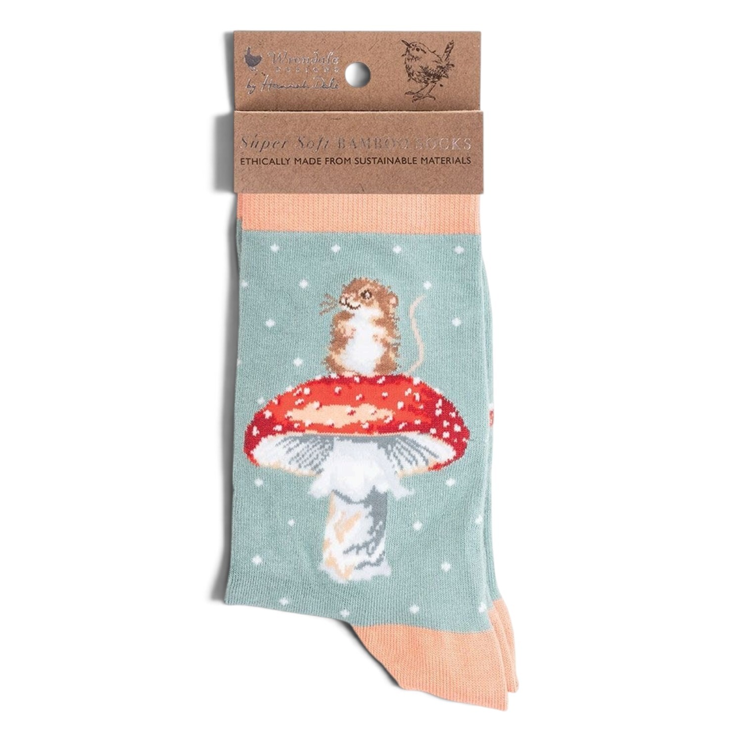Wrendale Designs Illustrated Animal Socks For Women - Choice Of Design M - Red - Image 4