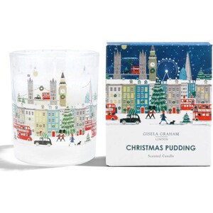 Gisela Graham London Scene Christmas Pudding Small Scented Candle