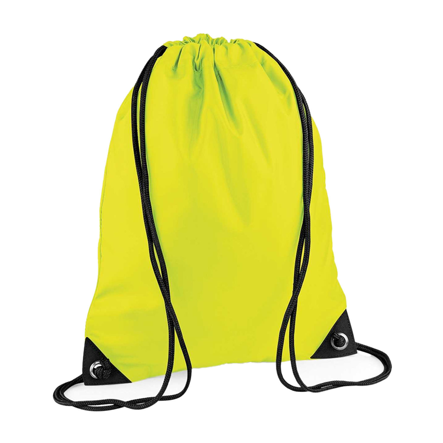 Bagbase Premium Drawstring Bag E - Fluorescent Yellow