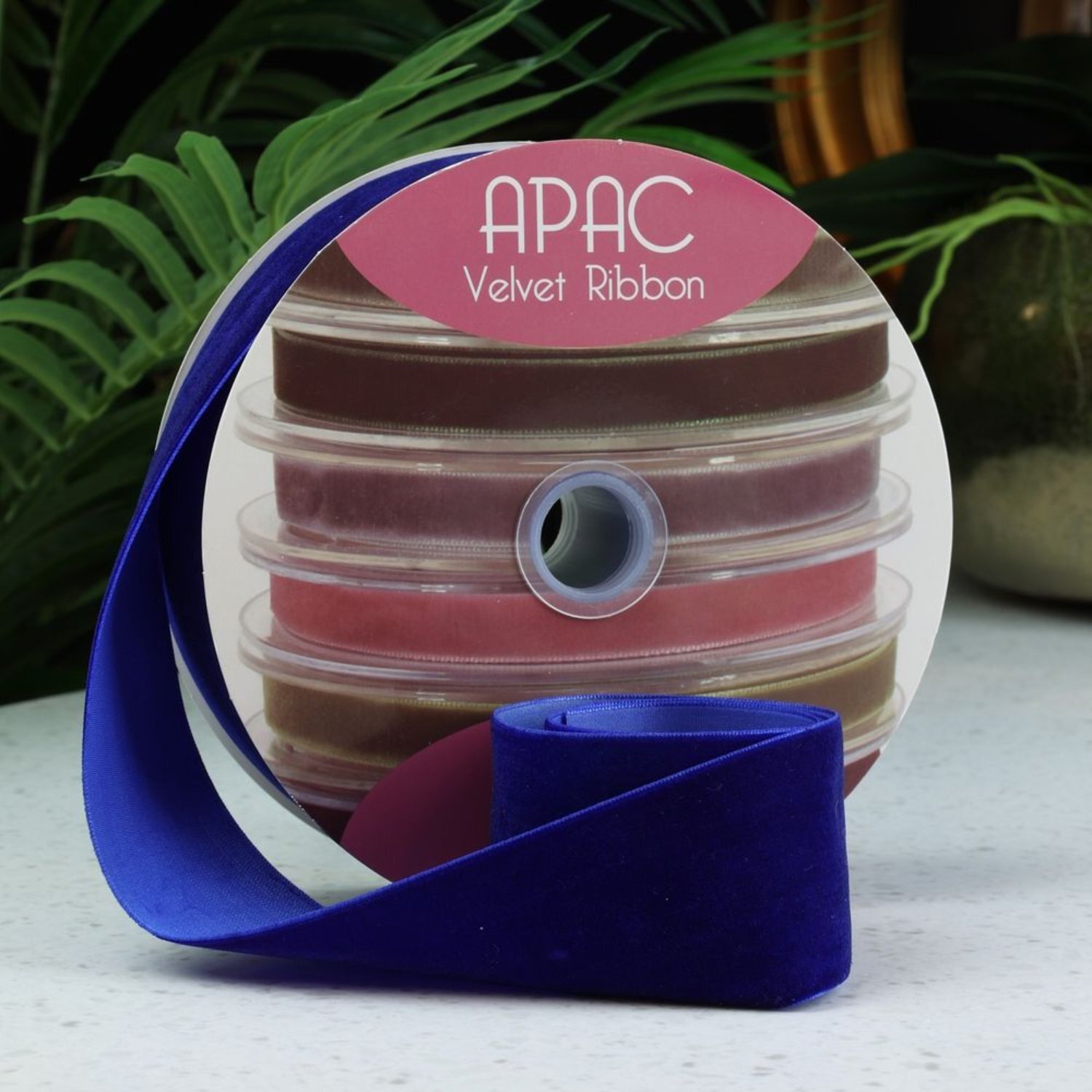 Kdmd Royal Blue Velvet Ribbon Party Decoration Velvet - Royal