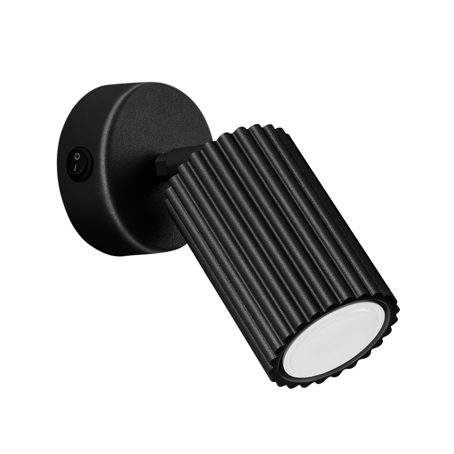 Sollux Lighting Wall Lamp Karbon Black With A Switch - Black