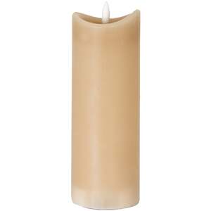 Natural Glow 2.75x8 Taupe Melted LED Candle